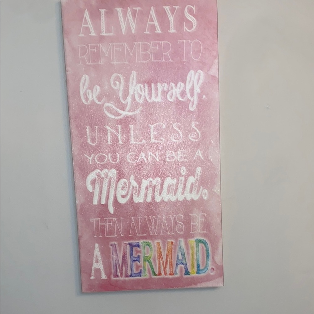 Inspirational Mermaid Quote Canvas